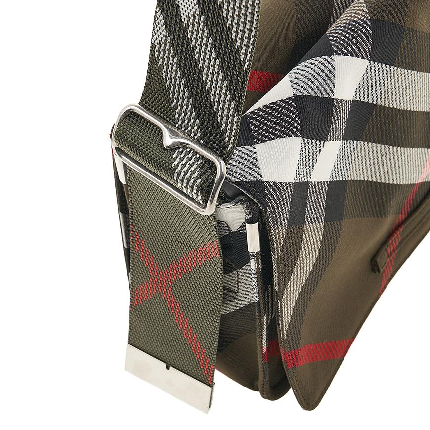 BURBERRY Check Trench Crossbody Bag for Men