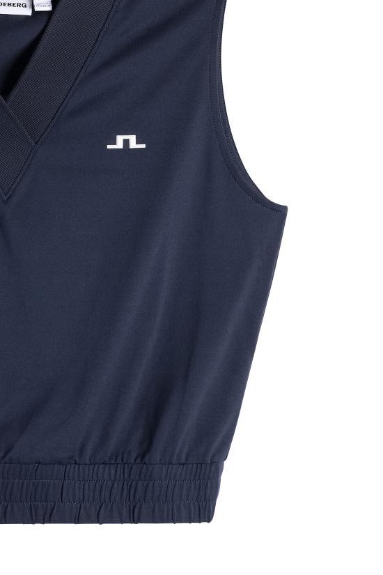 J LINDEBERG Sleeveless T-Shirt Women’s RWJT151416855 JL NAVY DOM