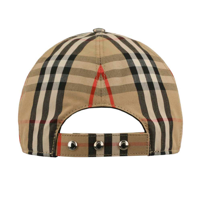 BURBERRY Check TB Logo Snapback Cap