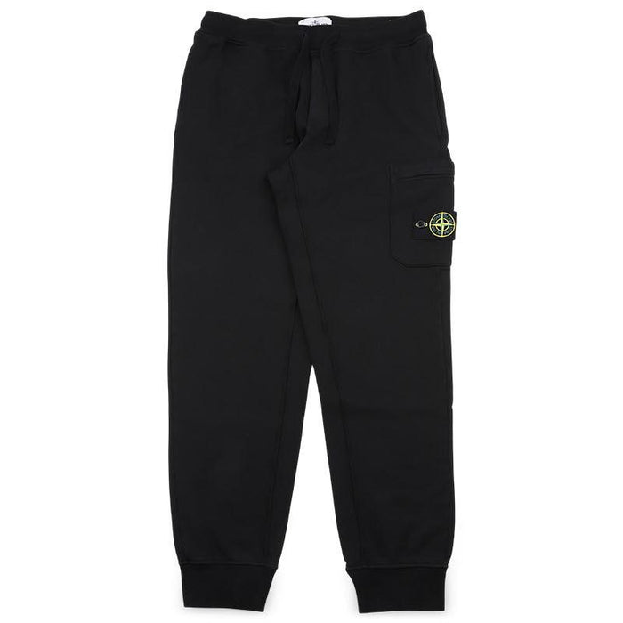 STONE ISLAND Men’s Woven Patch Black Jogger Sweatpants