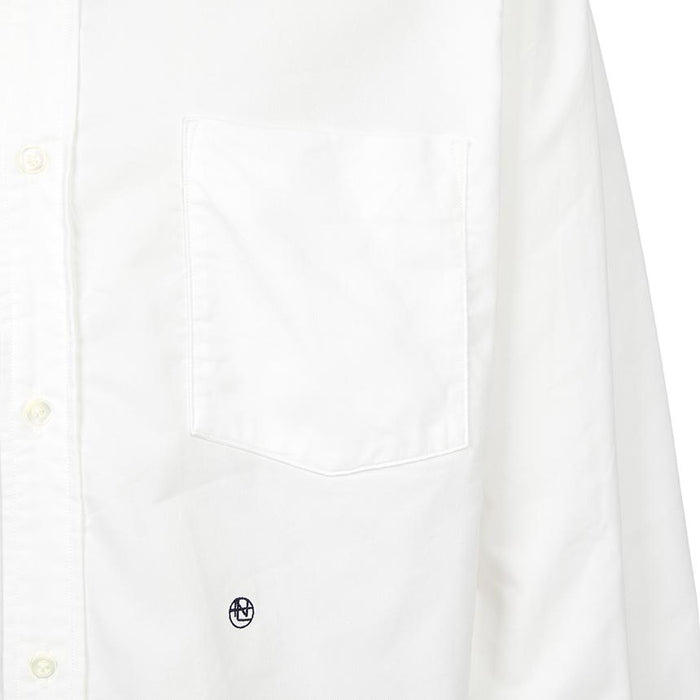 nanamica White Long Sleeve Shirt for Men
