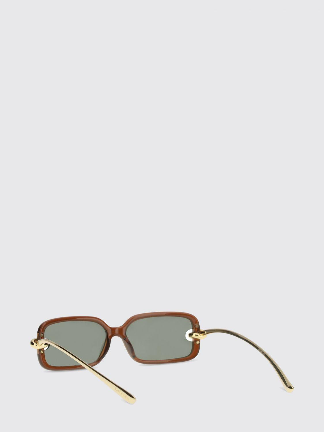 Bottega Veneta Brown Acetate Square Sunglasses