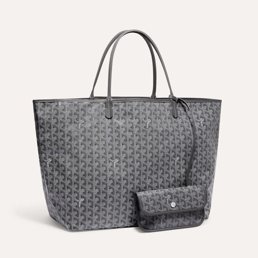 GOYARD Saint Louis GM Gray Tote Bag for Women