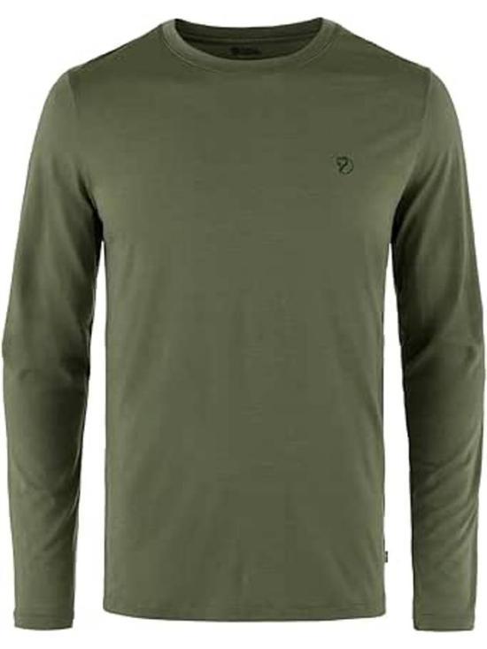 Fjallraven Long Sleeve Sweatshirt Men’s 87194625 LAUREL GREEN DOM