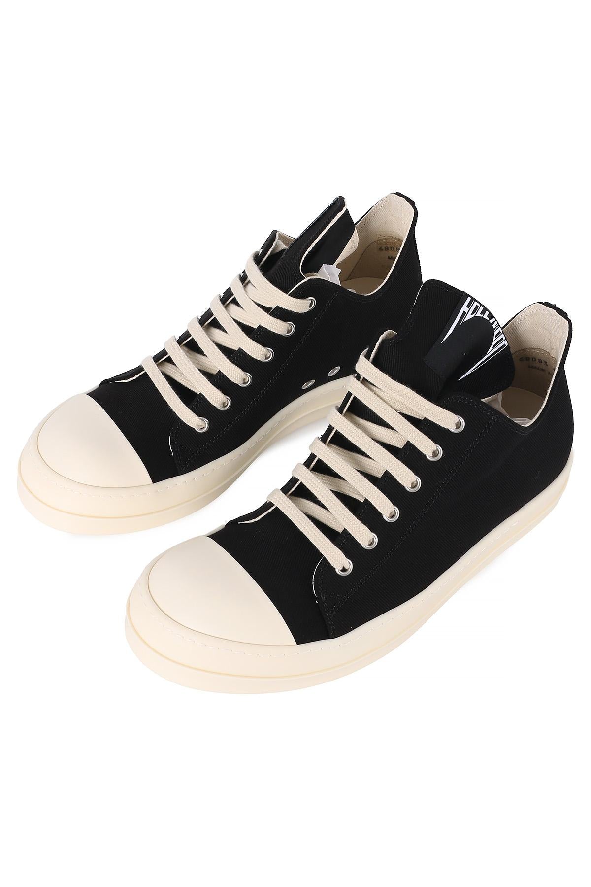 Rick Owens DRKSHDW Overdyed Denim Low-Top Sneakers Black Mil DU01E3802 DOEH1 911