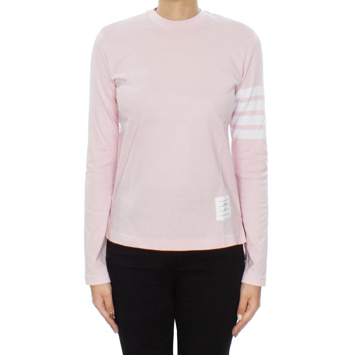 THOM BROWNE Women’s Long Sleeve T-Shirt Navy Cotton