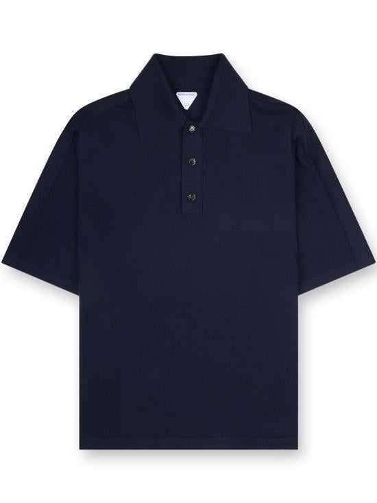 Bottega Veneta Green Cotton Polo Shirt for Men 835307 V5L60
