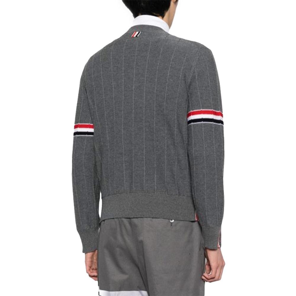 THOM BROWNE Wool Relaxed Fit Crewneck Sweater