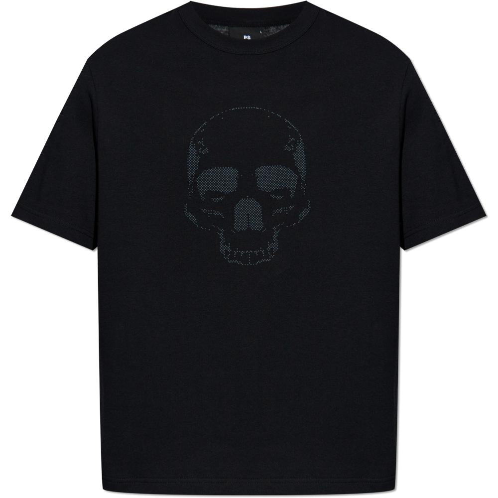 Paul Smith Skull Print Black T-Shirt for Men M2R 204Z PP5125 79