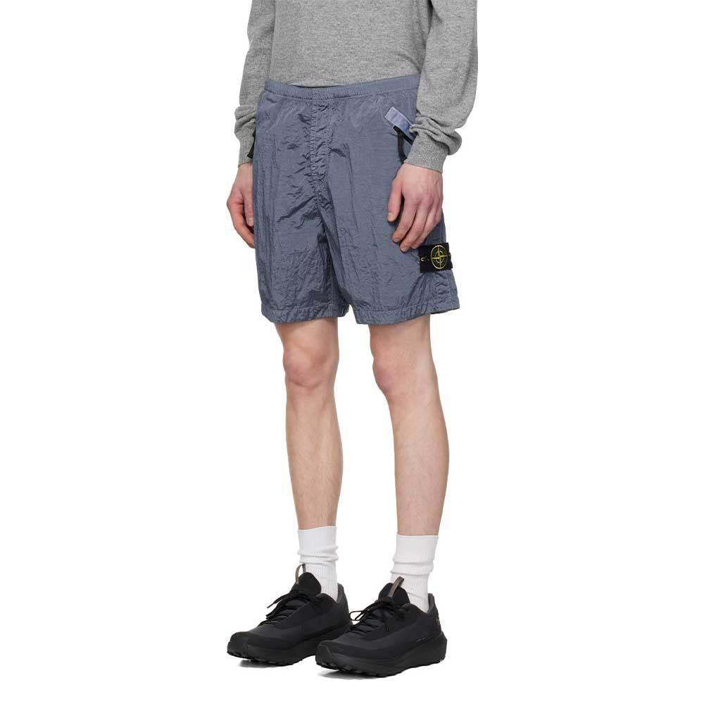 STONE ISLAND Nylon Metal Shorts Avio Blue Men’s Shorts