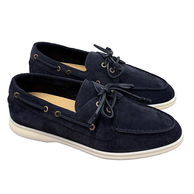 Loro Piana Suede Sea Sail Walk Loafers Brown Men's FAN1317 W000