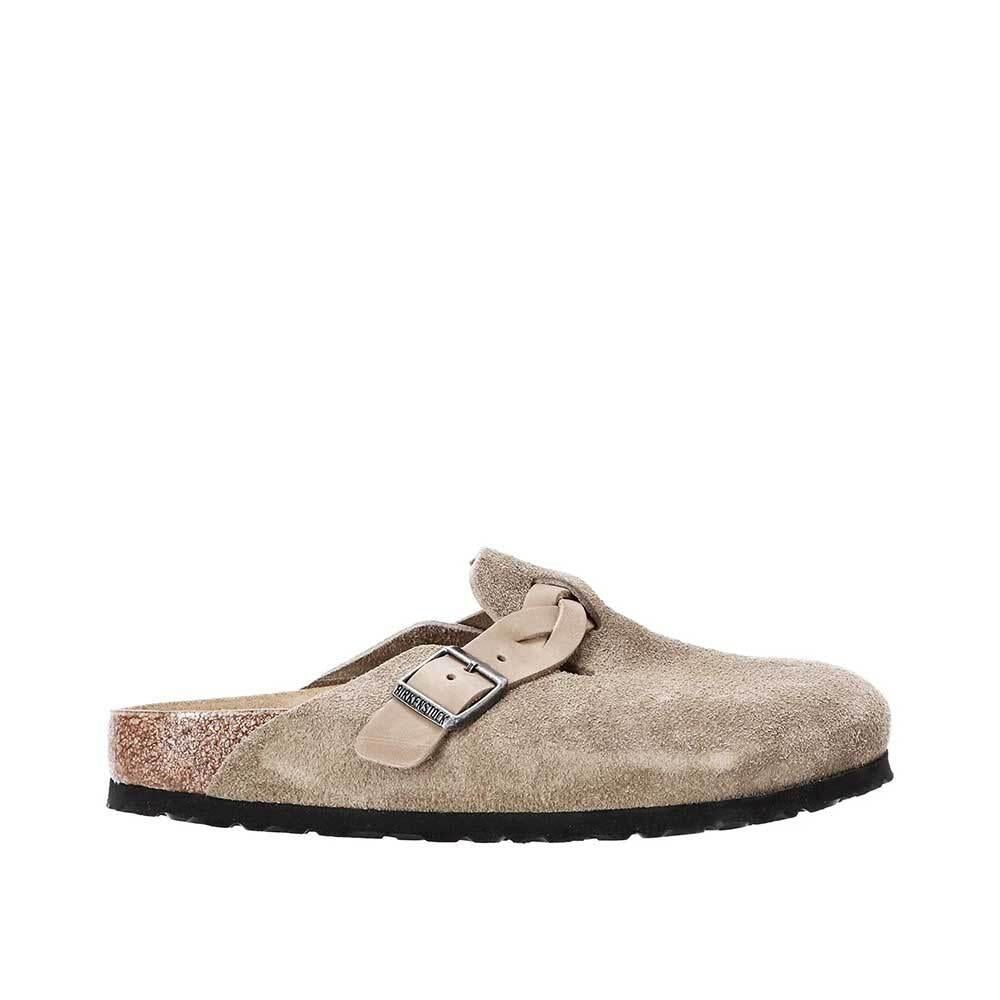 Birkenstock Boston Braided Leather Clog Slippers Men 1026667