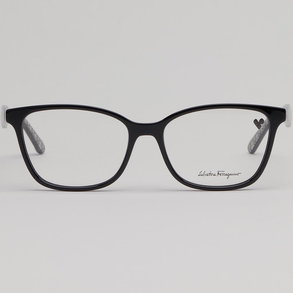 Ferragamo Square Acetate Eyeglass Frames Unisex SF2918 001