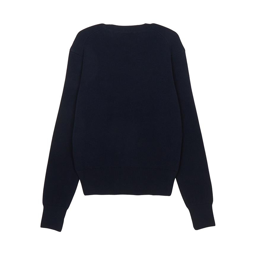 AMI Women’s Wool Crewneck Knit Sweater FKS826 001 414
