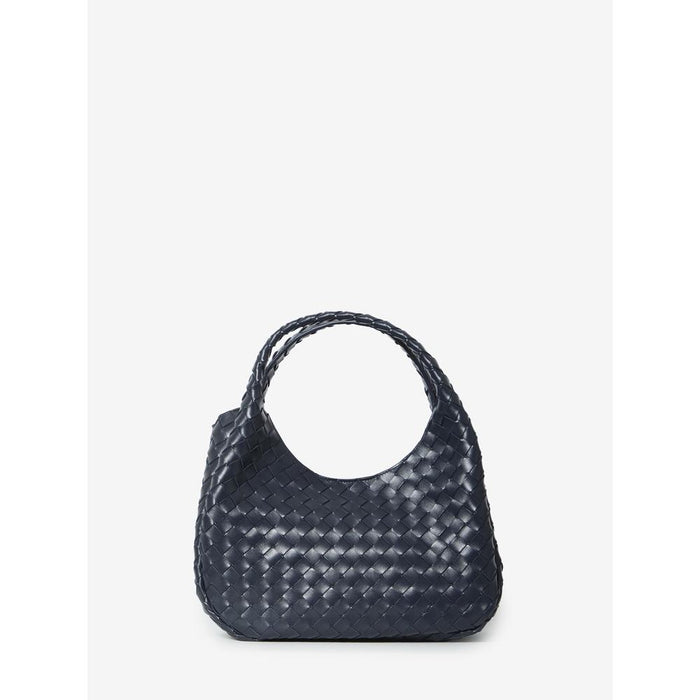Bottega Veneta Campana Medium Shoulder Bag Leather Blue
