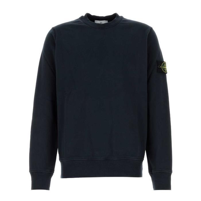 STONE ISLAND Crewneck Sweatshirt Men’s Cotton Pullover Black
