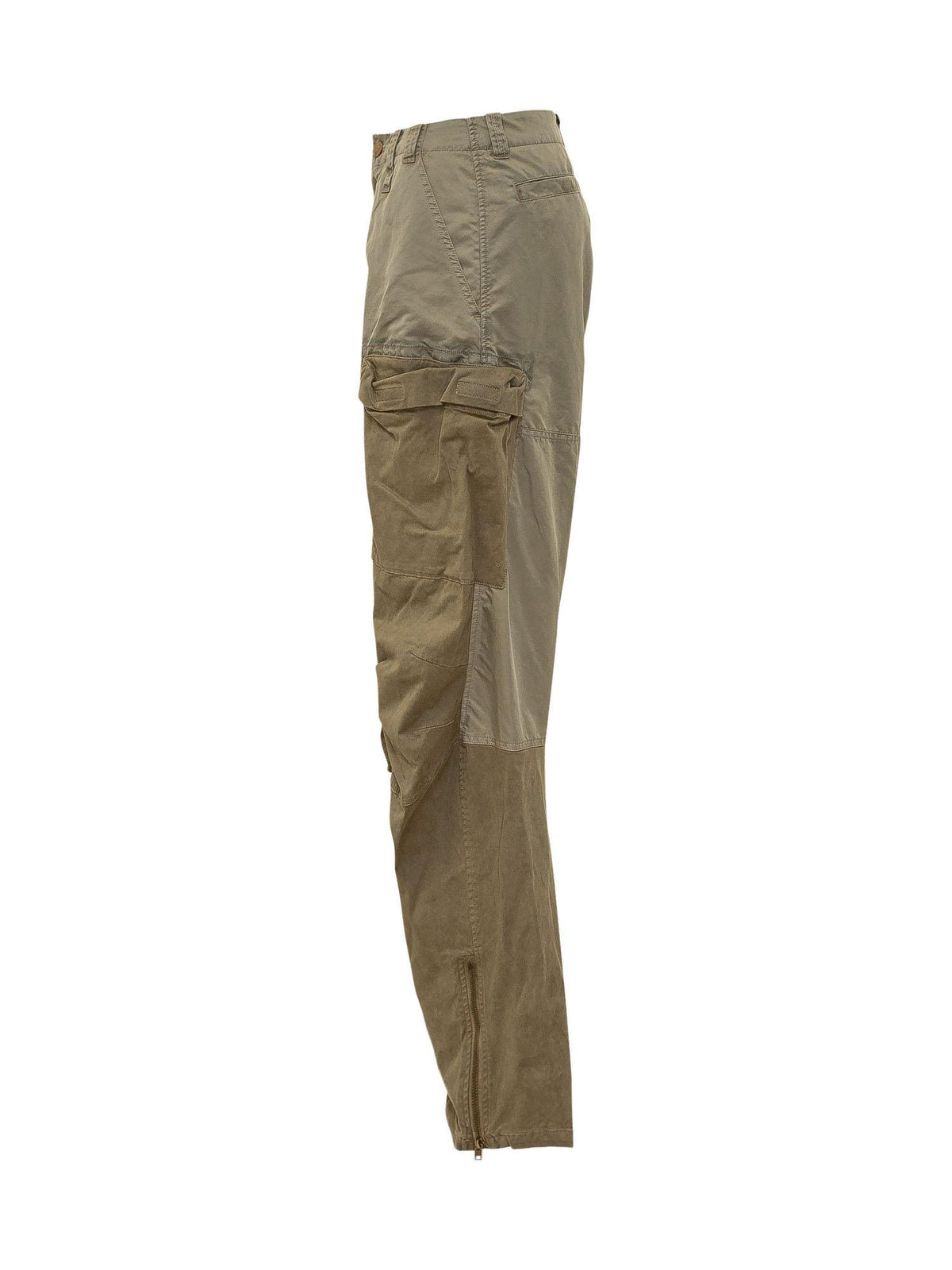 DIESEL Women’s Cargo Pants Cotton Blend Trousers Navy