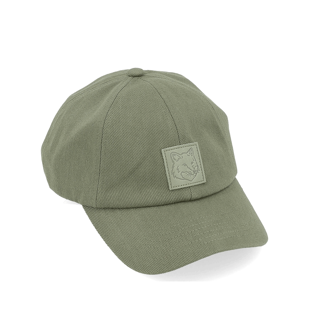 Maison Kitsune Bold Fox Logo Unisex Cotton Baseball Cap OM06104 WW0096