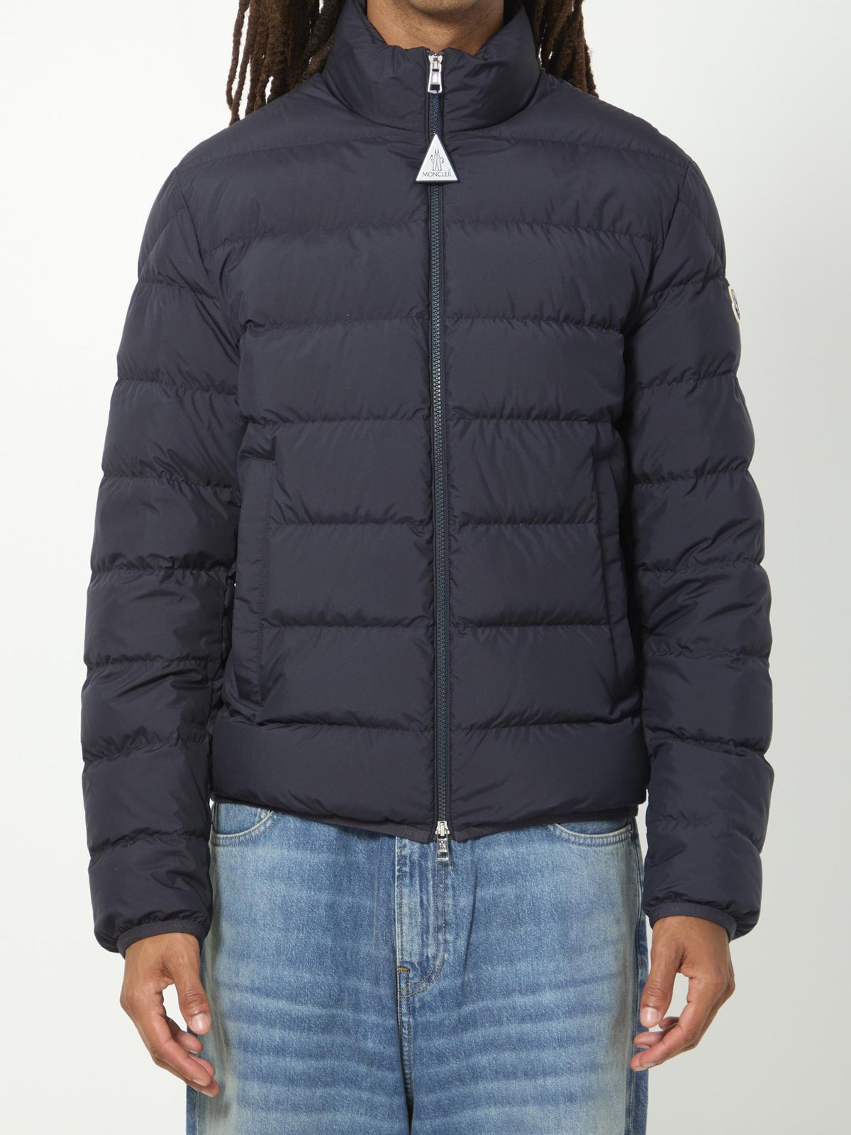 Moncler Navy Down Puffer Jacket for Men