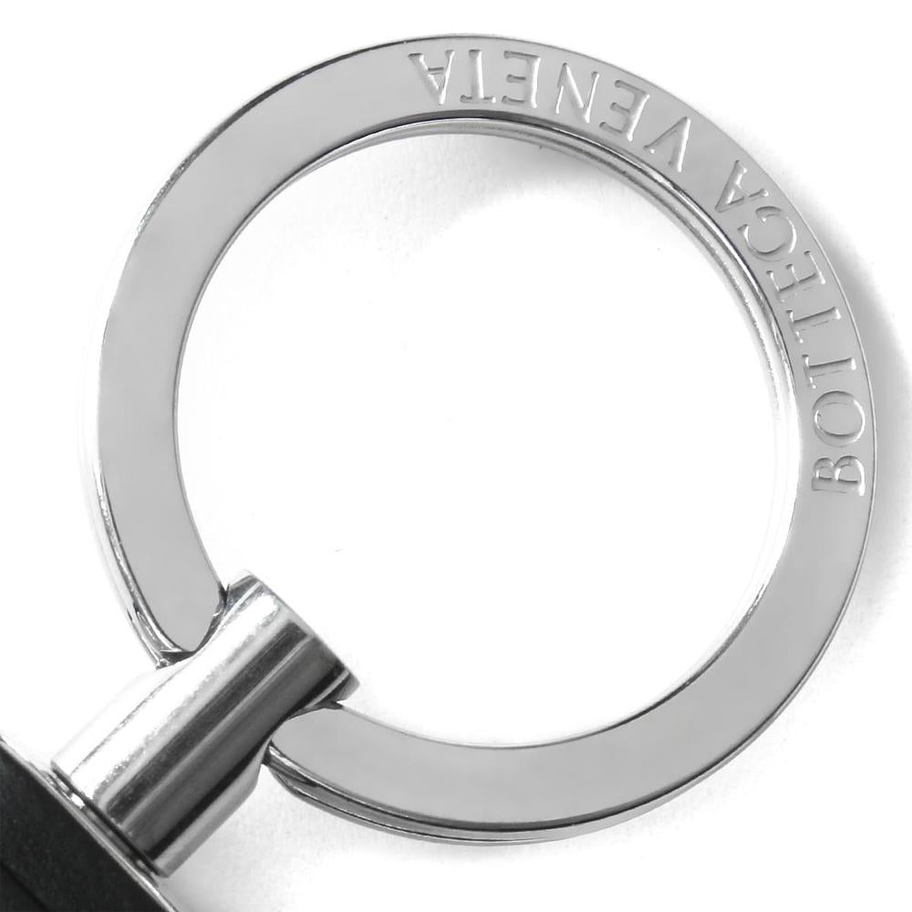 Bottega Veneta Intrecciato Nappa Leather Keyring Black