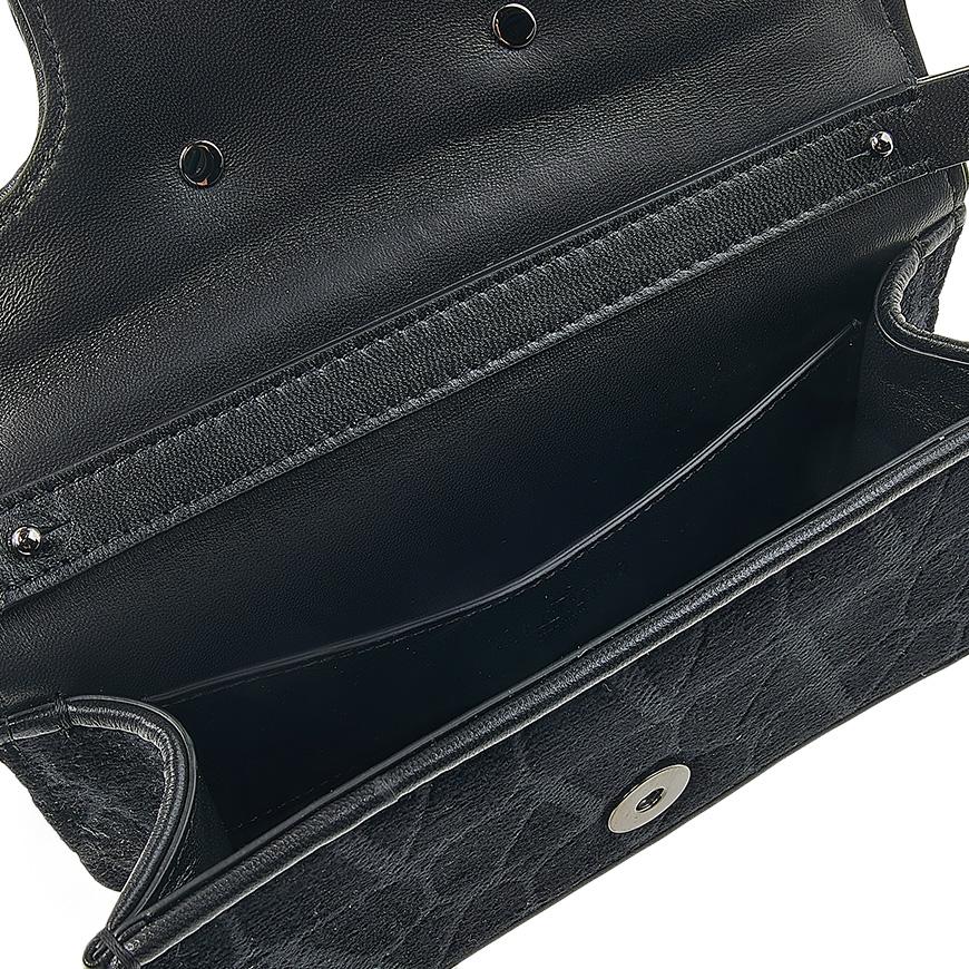 VALENTINO Garavani Toile Iconography Shoulder Bag Black Unisex Crossbody