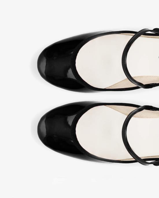 repetto Black Leather Ballet Flats V1413 V410 V1413 V410
