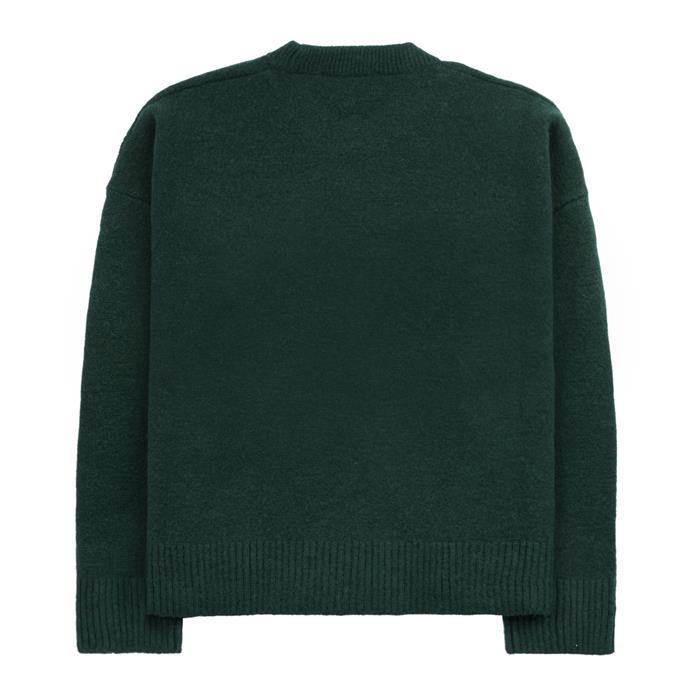 AMI Big Heart Logo Alpaca Crewneck Knit Sweater for Men