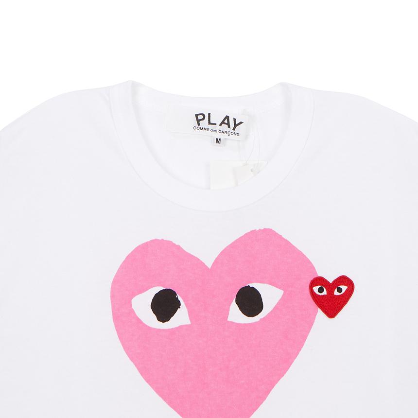 Comme des Garcons Red Heart Patch Unisex Short Sleeve T-Shirt AX T106 051 4