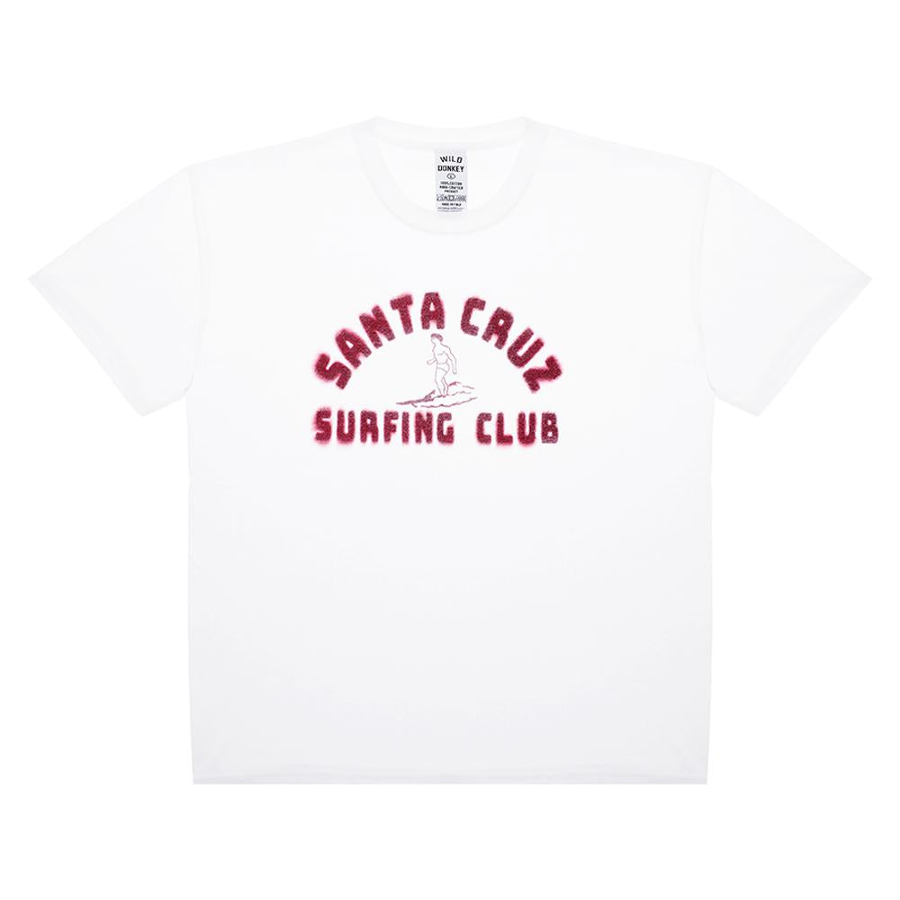 Wild Donkey White Santa Cruz Logo Short Sleeve T-Shirt Unisex