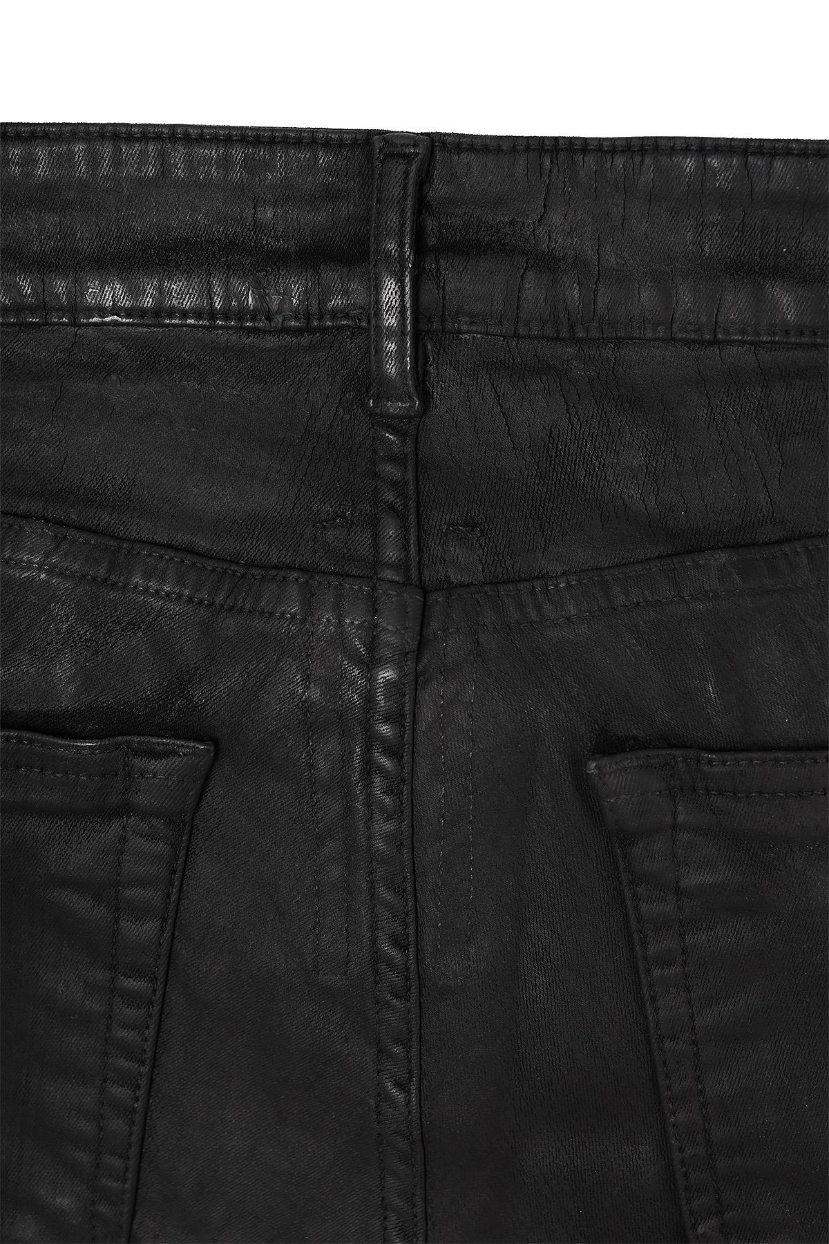 Rick Owens DRKSHDW Bias Bootcut Jeans Deep Black Stretch Denim