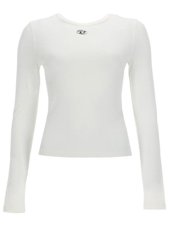 DIESEL White Long Sleeve Sweatshirt A199160AHQH141