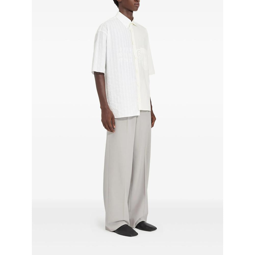 Maison Margiela White Cotton Long Sleeve Shirt