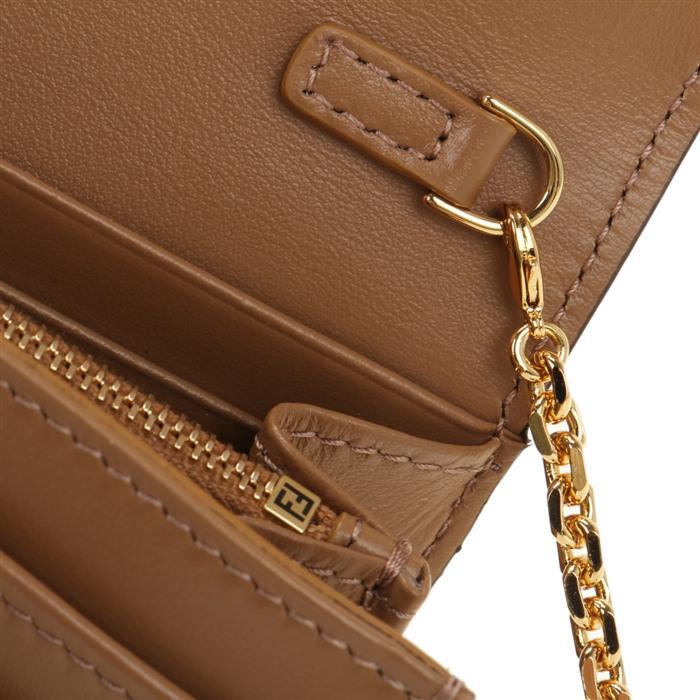 FENDI FF Fabric Chain Wallet Shoulder Bag