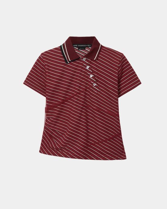Andersson Bell Cotton Polo Shirt for Men atb1587w RED DOM