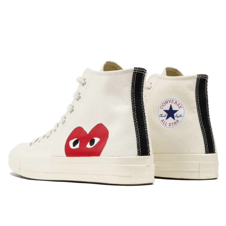 Comme des Garcons Ivory Converse Chuck 70 High Top Sneakers Men