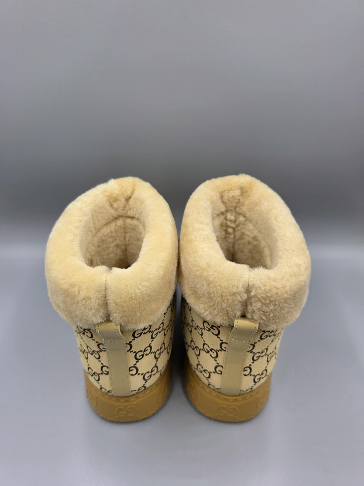 GUCCI Women’s Merino Wool Beige Long Boots 857912