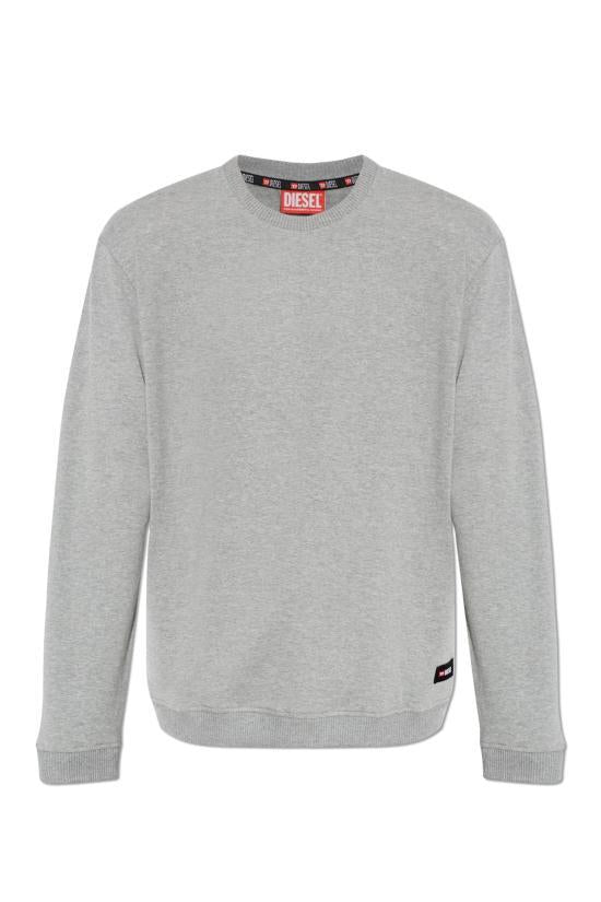 DIESEL Long Sleeve Sweatshirt for Men A22777 0SIBH 96X MELANGE GREY DOM