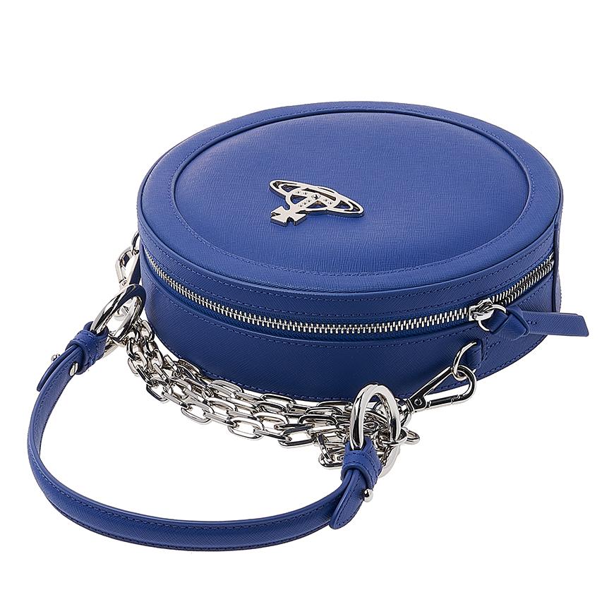 Vivienne Westwood Ruby Round Crossbody Bag Black Leather Women’s