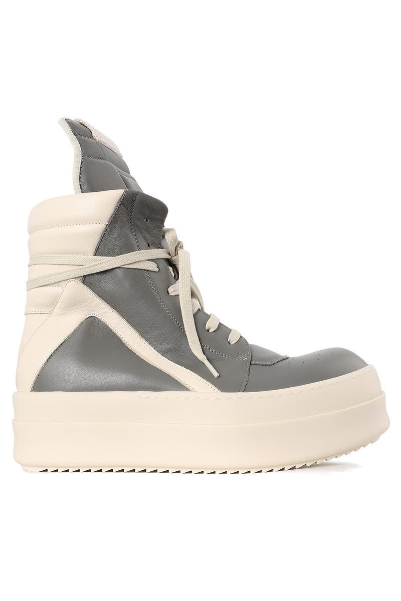 Rick Owens EUCA Leather Mega Bumper Geobasket High-Top Sneakers