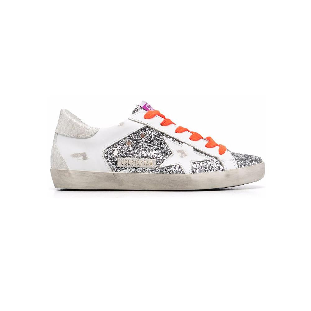 GOLDEN GOOSE Superstar Silver Glitter Women's Low-Top Sne GWF00104 F001630 70148