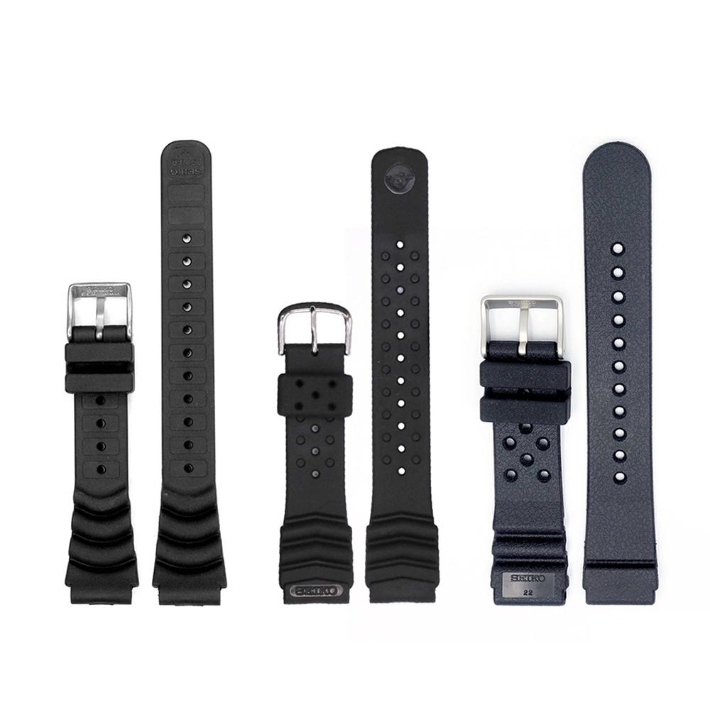 Seiko Resin Urethane Rubber Watch Band Strap Set for Seiko 5 Men’s