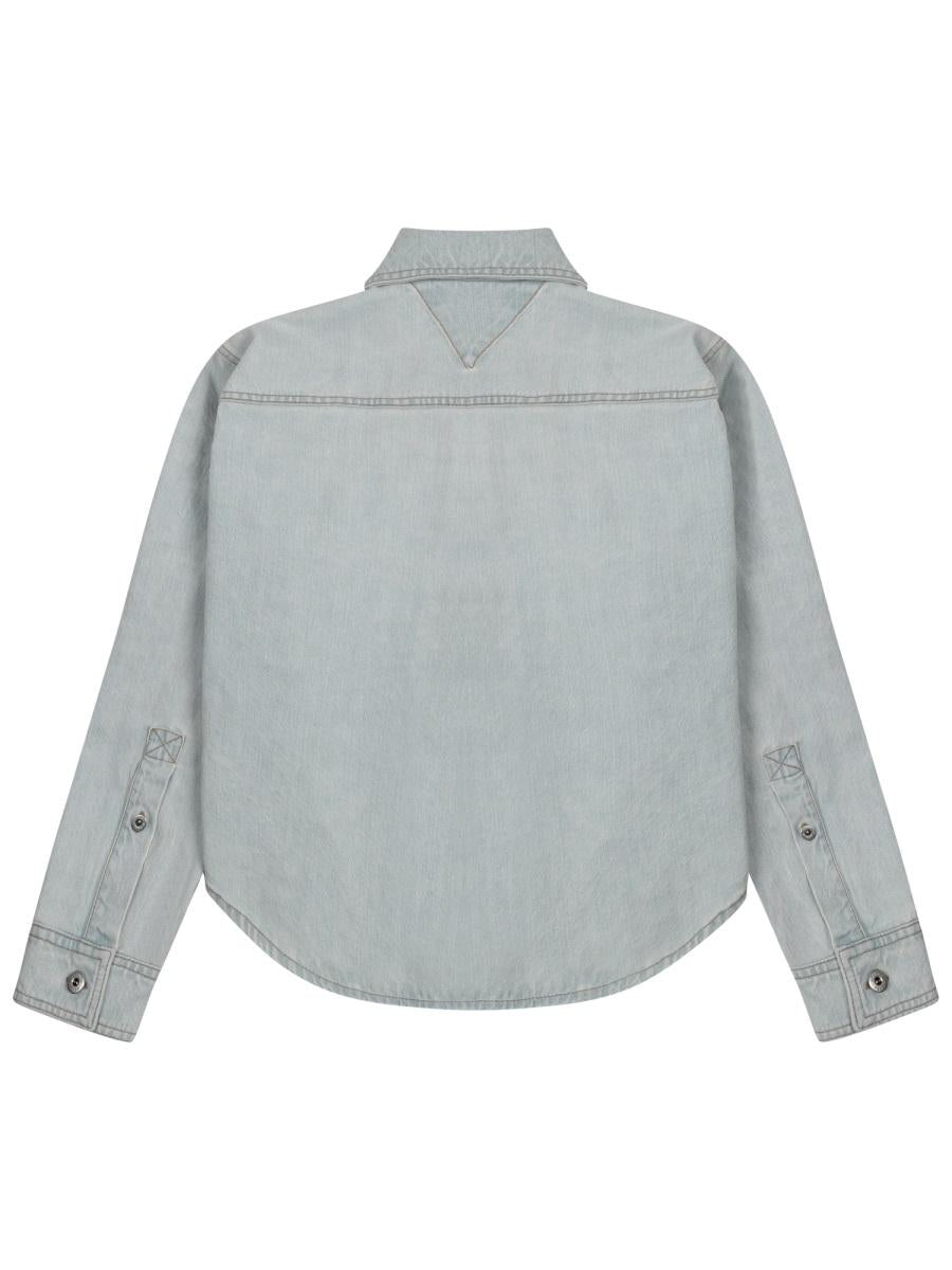 Bottega Veneta Long Sleeve Cotton Shirt Women’s Blue