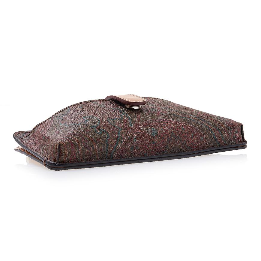 Etro Paisley Leather Phone Holder Crossbody Bag