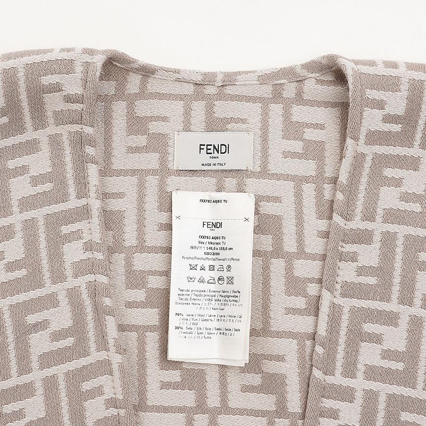 FENDI Women’s FF Wool Silk Poncho Tee