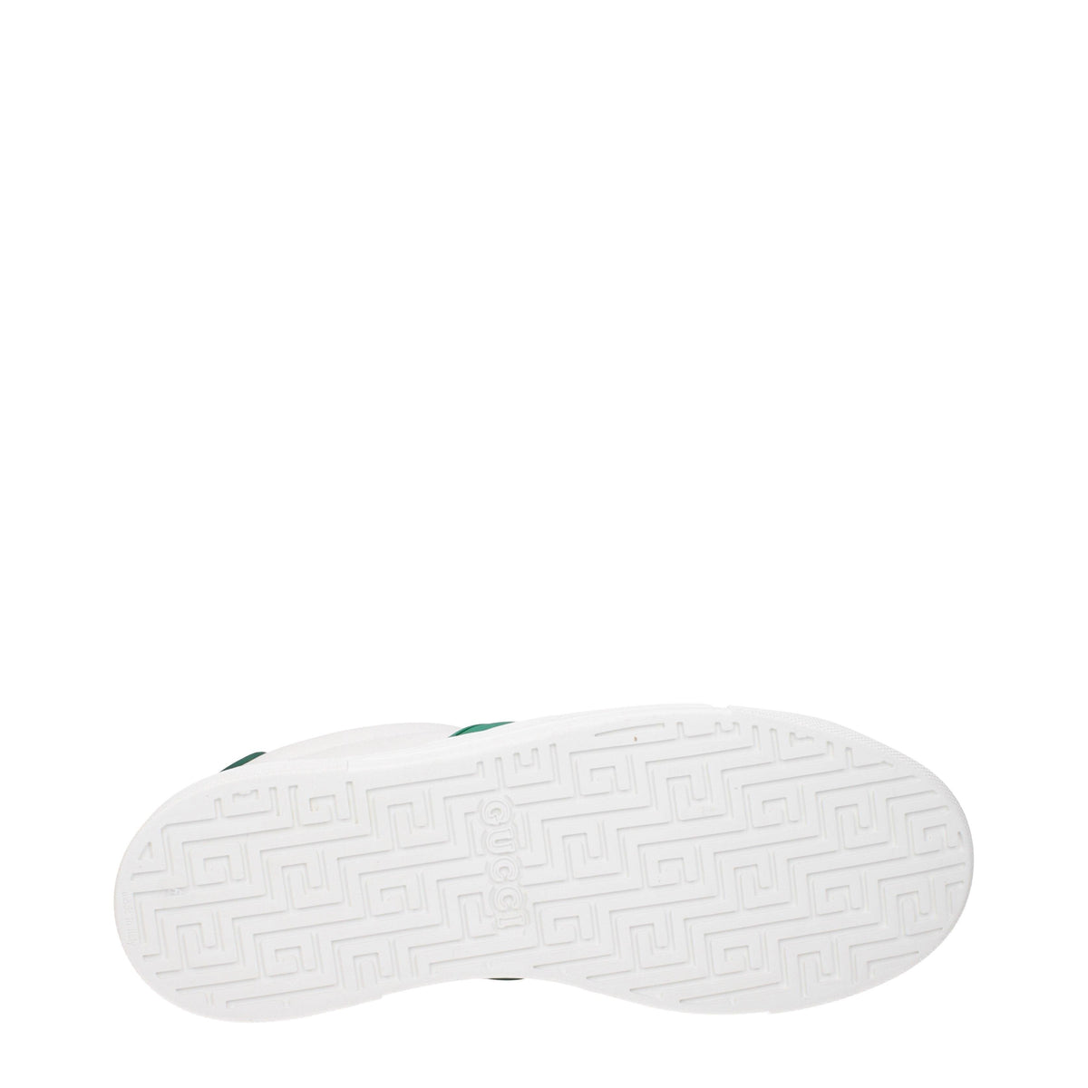 GUCCI White Leather Low-Top Sneakers