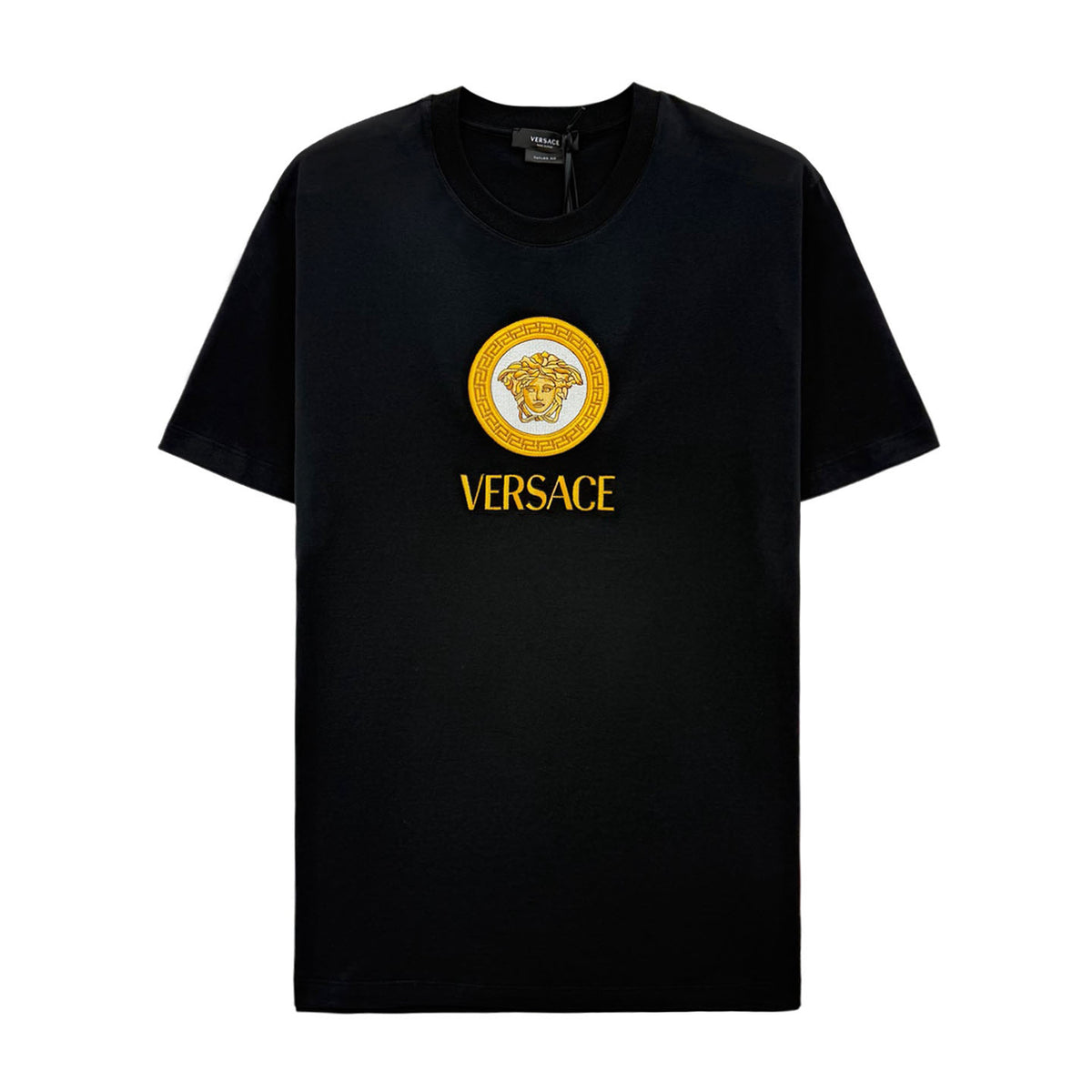 Versace Embroidered Logo Short Sleeve T-Shirt 1008469