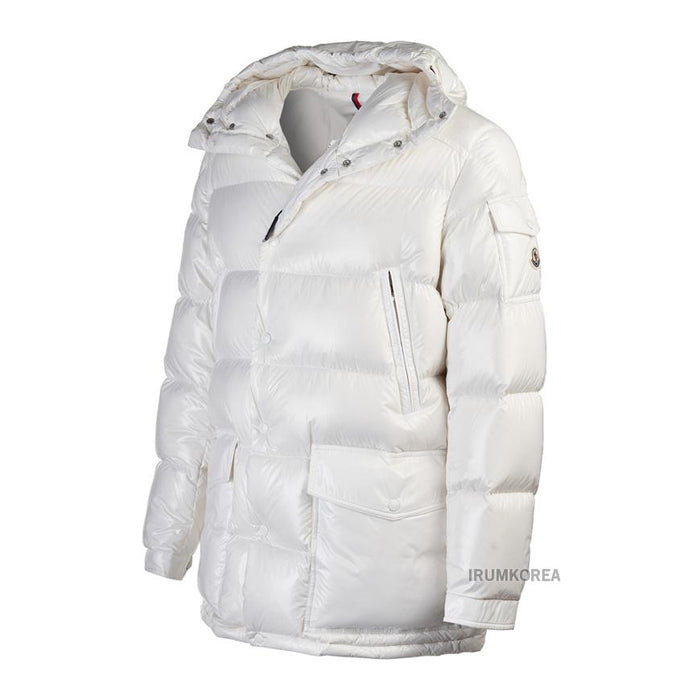 Moncler Alcézas Hooded Down Jacket White Men's