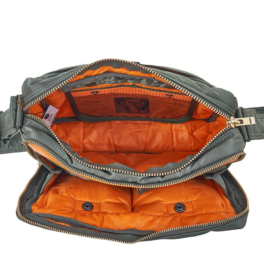 PORTER Tanker Large Shoulder Bag Black Nylon Crossbody Unisex