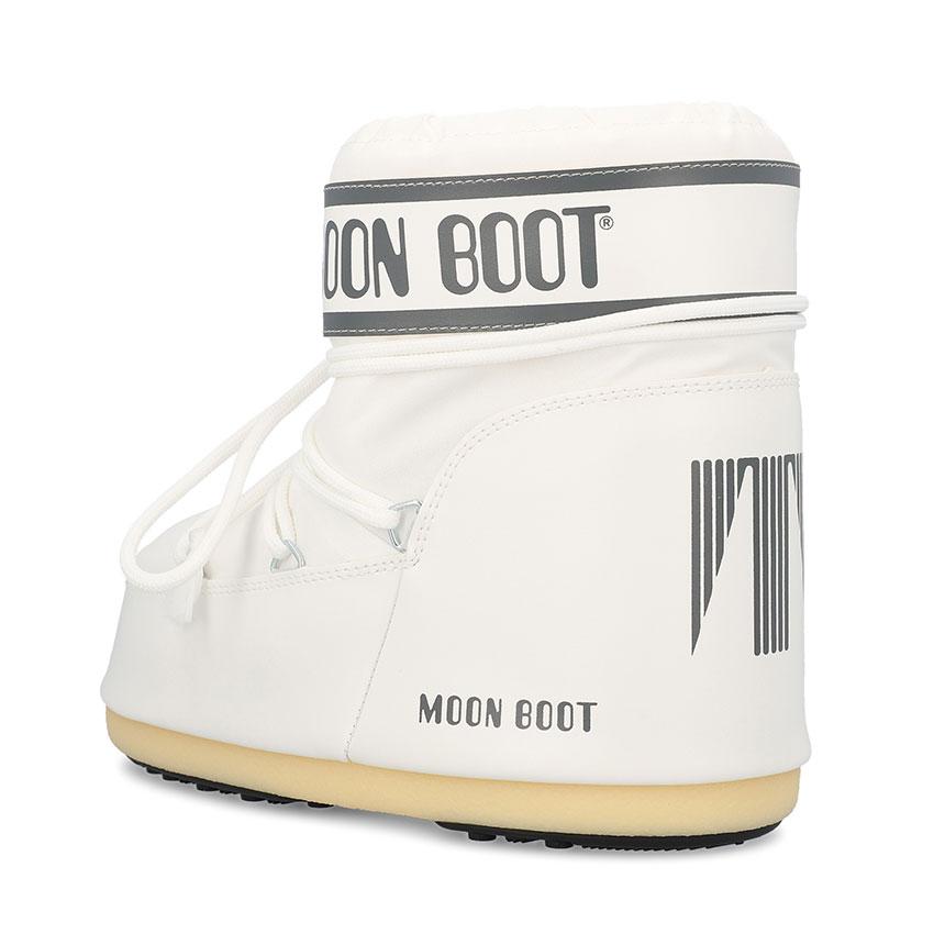 MOON BOOT Icon Nylon Snow Padded Ankle Boots Low White M 1409340 A009 80D1409340