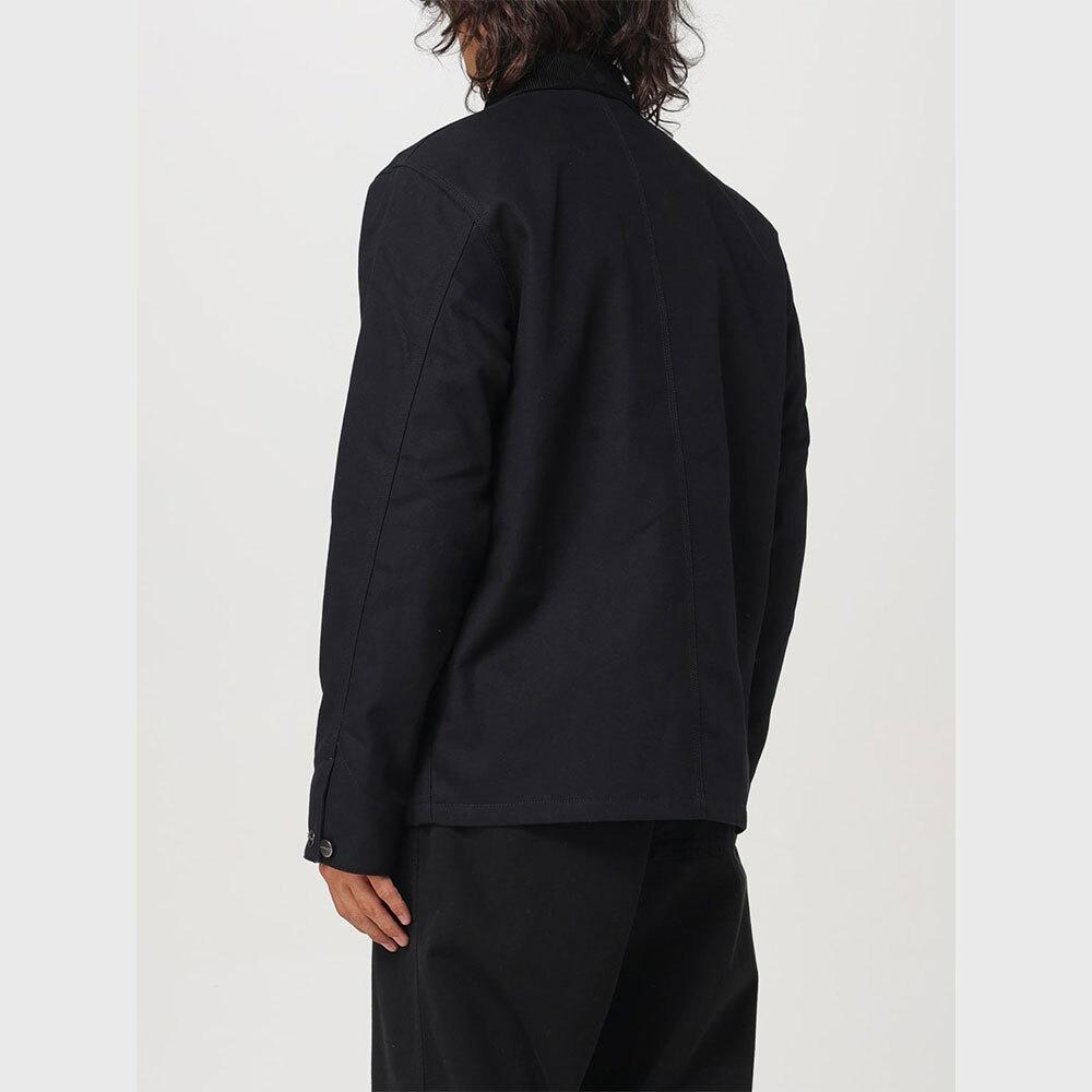 CARHARTT WIP Michigan Coat Jacket Men Black Cotton Canvas